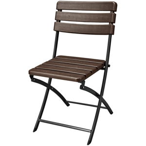 Brązowe metalowe krzesła ogrodowe zestaw 2 szt. Tabora – Garden Pleasure