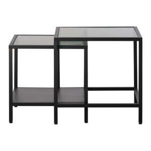 Szklane stoliki zestaw 2 szt. 50x50 cm Bronco – Unique Furniture