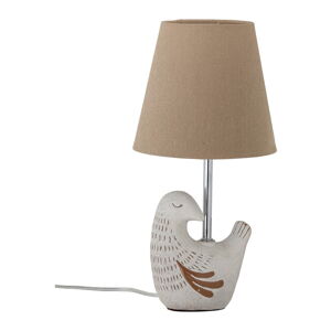 Beżowa lampa stołowa z tekstylnym kloszem (wysokość 40 cm) Kylie – Bloomingville