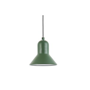 Zielona lampa wisząca Leitmotiv Slender, wys. 14,5 cm
