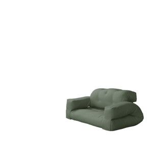 Sofa rozkładana z zielonym obiciem Karup Hippo