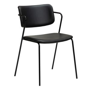 Czarne krzesło z imitacji skóry DAN-FORM Denmark Zed
