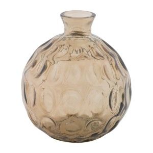 Szary wazon ze szkła z recyklingu Mauro Ferretti Ball, ⌀ 14 cm