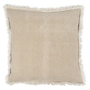 Beżowa poduszka bawełniana Clayre & Eef Mismo, 45x45 cm