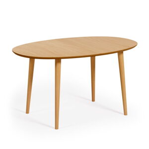 Naturalny rozkładany stół w dekorze dębu 90x140 cm Oqui – Kave Home
