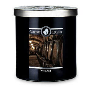 Męska świeczka zapachowa w pojemniku Goose Creek Whiskey, 60 h