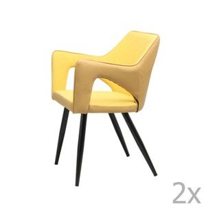 Żółte krzesło 360 Living Sina