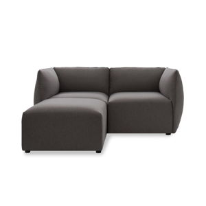 Sofa dwuosobowa VIVONITA Cube Dark Grey z podnogiem