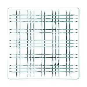 Kwadratowy talerz ze szkła kryształowego Nachtmann Square Plate, 28x28 cm