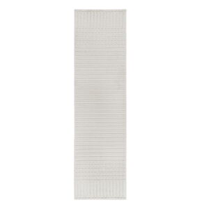 Biały chodnik z szenilu odpowiedni do prania 60x240 cm Elton – Flair Rugs