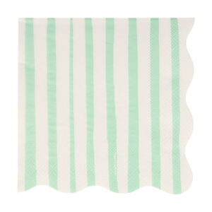 Papierowe serwetki zestaw 16 szt. Mint Stripe – Meri Meri