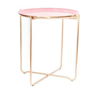 Różowy stolik 360 Living Cady, ⌀ 50,5 cm