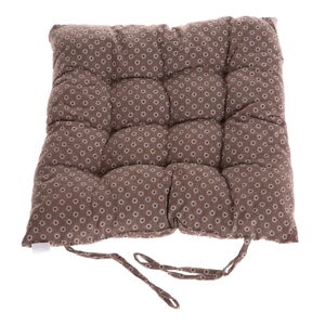 Brązowa poduszka na krzesło Dakls Buro, 40x40 cm