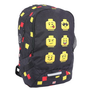 Czarny plecak szkolny LEGO® Faces