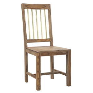 Zestaw 2 krzeseł z drewna sheesham Mauro Ferretti Elegant