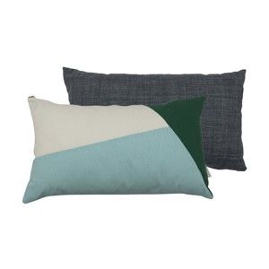 Zestaw 2 poduszek z wypełnieniem Karup Deco Cushion Pattern/Dark Grey, 45x25 cm