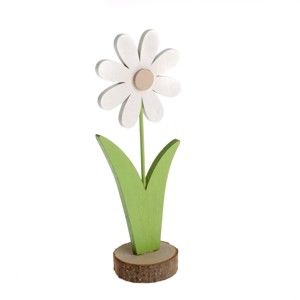 Dekoracja drewniana w kształcie kwiatka Dakls Natur, wys. 18 cm