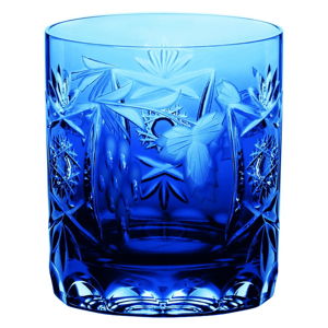 Niebieska szklanka na whisky ze szkła kryształowego Nachtmann Traube Whisky Tumbler Cobalt Blue, 250 ml