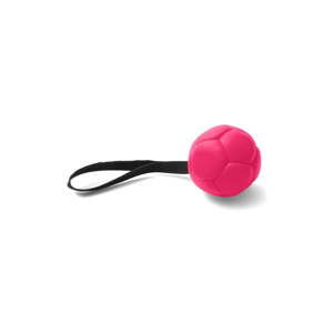 Różowa zabawka dla psa wykonana ręcznie ze skóry Marendog Ball, ⌀ 9 cm