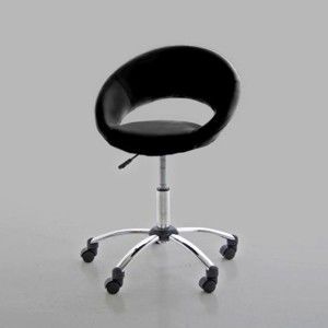 Czarne krzesło biurowe Actona Plump