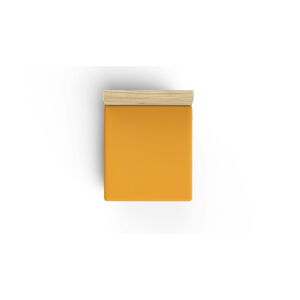 Żółte bawełniane prześcieradło z gumką 160x200 cm – Mijolnir