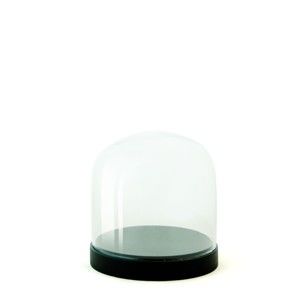 Klosz szklany z podstawką Wireworks Pleasure Dome Black, 13 cm