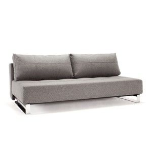 Szara sofa rozkładana Innovation Supermax