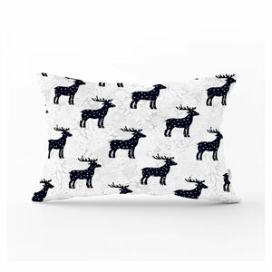Świąteczna poszewka na poduszkę Minimalist Cushion Covers Reindeer and Stars, 35x55 cm