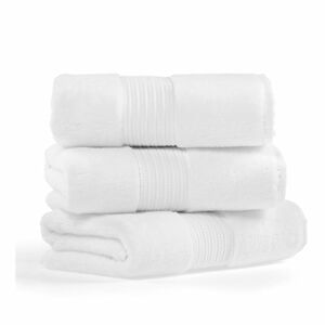 Zestaw 3 białych bawełnianych ręczników kąpielowych Foutastic Chicago, 70x140 cm