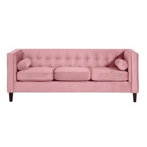 Różowa sofa Max Winzer Jeronimo, 215 cm