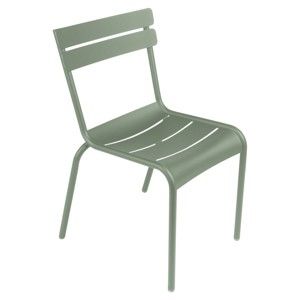 Szarozielone krzesło ogrodowe Fermob Luxembourg