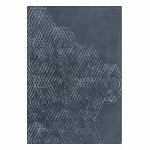Niebieski dywan wełniany Flair Rugs Diamonds, 120x170 cm