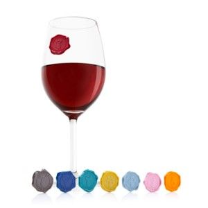 Zestaw 8 znaczników na kieliszki do wina Vacu Vin