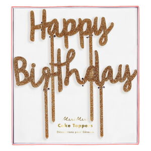 Topper na tort 2 szt. Happy Birthday – Meri Meri