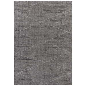 Antracytowo-szary dywan odpowiedni na zewnątrz Elle Decor Curious Blois, 154x230 cm