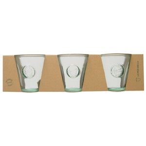 Zestaw 3 szklanek ze szkła z recyklingu Ego Dekor Authentic, 250 ml