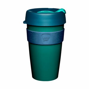Zielono-niebieski kubek podróżny z wieczkiem KeepCup Polaris, 454 ml