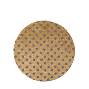 Okrągła wycieraczka Artsy Doormats Grey Dots, ⌀ 70 cm