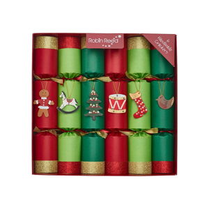 Zestaw 6 świątecznych crackerów Robin Reed Toy