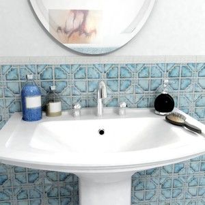 Zestaw 24 naklejek ściennych Confetti Bathmats Home Azul