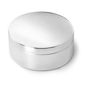Metalowa szkatułka na pierwszy mleczny ząbek w kolorze srebra z połyskiem ø 4x2 cm Round – Zilverstad