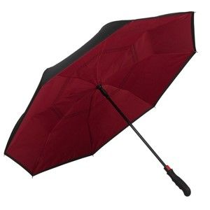 Ciemnobordowy parasol golfowy Von Lilienfeld Remy FlicFlac, ø 110 cm