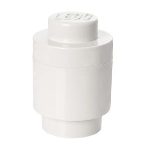 Biały okrągły pojemnik LEGO®, ⌀ 12,5 cm