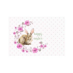 Zestaw 2 mat stołowych Apolena Rabbit Wishes Happy Easter, 33x45 cm