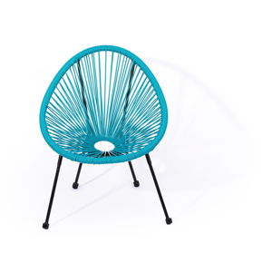 Dziecięce niebieskie rattanowe krzesełko Bonami Essentials Avocado, 50,5x62x55,5 cm