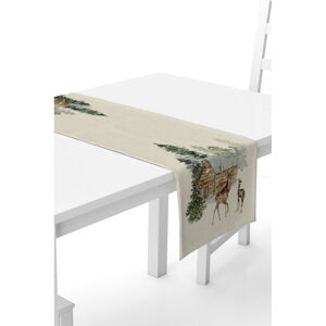 Beżowy bieżnik na stół Kate Louise, 40x140 cm
