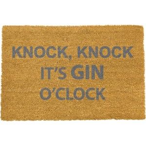 Wycieraczka Artsy Doormats Knock Knock It's Gin O'Clock, 40x60 cm