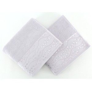 Zestaw 2 ręczników Tomuruk Lilac, 50x90 cm