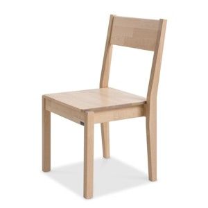 Krzesło wykonane ręcznie z litego drewna brzozowego Kiteen Joki