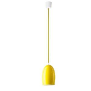 Żółta błyszcząca lampa wisząca Sotto Luce UME